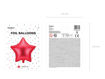Picture of FOIL BALLOON STAR SATIN RED 18 INCH